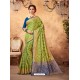 Amazing Green Silk Jacquard Saree