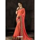 Beautiful Orange Georgette Saree