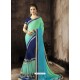 Adorable Multi Colour Georgette Embroidered Saree