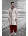 Stylish Off White Designer Sherwani
