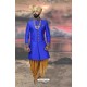 Stylish Blue Silk Designer Sherwani
