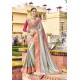 Classic Silver Embroidered Saree