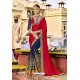 Marvelous Navy Blue Embroidered Saree