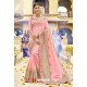 Traditional Pink Embroidered Saree