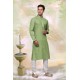 Stylish Green Cotton Kurta Pajama