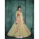 Splendid Olive Green Georgette Embroidered Floor Length Suit