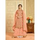 Faux Georgette Baby Pink Palazzo Suit