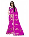 Marvelous Pink Georgette Embroidered Saree