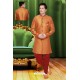 Awesome Orange Jute Sherwani