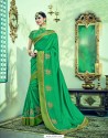 Lovely Green Dual Tone Silk Saree