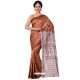 Modern Brown Banarasi Silk Saree