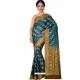 Desirable Tealblue Banarasi Silk Saree