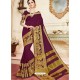 Magnificent Maroon Cotton Silk Saree