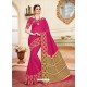 Trendy Fuchsia Cotton Silk Saree