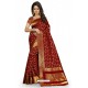 Fabulous Maroon Kanjivaram Silk Saree