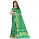 Decent Sea Green Kanjivaram Silk Saree