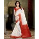 Desirable Off White Banarasi Silk Saree