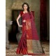 Fabulous Maroon Banarasi Silk Saree