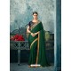 Glorious Dark Green Silk Saree