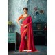 Incredible Crimson Silk Saree