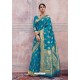 Magnificent Blue Silk Saree