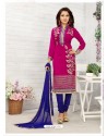 Incredible Rani Cotton Embroidered Suit