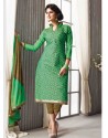 Green Chanderi Silk Salwar Kameez