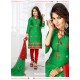 Graceful Jade Green Cotton Suit