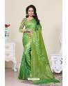Feminine Green Banarasi Silk Saree