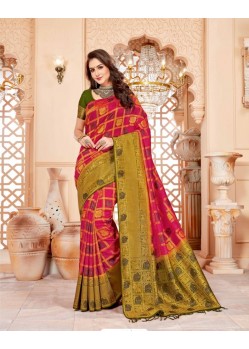 Spectacular Multi Colour Art Silk Saree