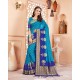 Elegant Blue Art Silk Saree