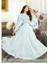 Attractive Off White Muslin Gown