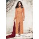 Priyanka Chopra Orange Net Embroidered Suit