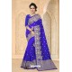 Phenomenal Royal Blue Zoya Art Silk Saree