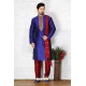 Marvelous Royal Blue Silk Kurta Pajama