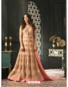 Baby Pink Net Embroidered Floor Length Suit