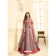 Dusty Pink Embroidered Floor Length Suit