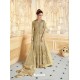 Perfect Olive Green Embroidered Floor Length Suit