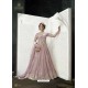 Exceptional Dusty Pink Embroidered Floor Length Suit