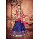 Splendid Dark Blue Banarasi Silk Lehenga Choli