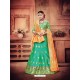 Glorious Jade Green Banarasi Silk Lehenga Choli