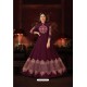 Gauhar Khan Wine Faux Georgette Floor Length Suit