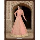 Baby Pink Embroidered Floor Length Suit