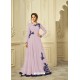 Mauve Georgette Embroidered Gown