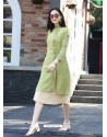 Gorgeous Green Georgette Embroidered Kurti