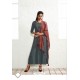 Excellent Dull Grey Rayon Printed Kurti