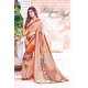 Beige Georgette Printed Saree