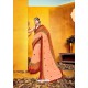 Unbelievable Peach Weight Less Casual Saree
