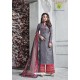 Grey Banarasi Silk Plazzo Suit