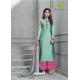 Aqua Mint Banarasi Silk Plazzo Suit